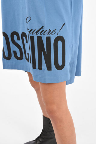 COUTURE! Logo Printed Long Sleeve Dress