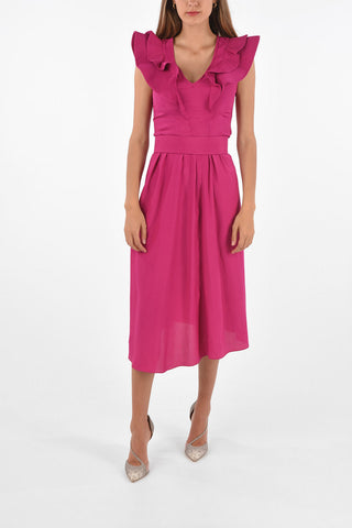 ÉTOILE Belted CORALINE Flared Dress
