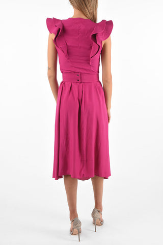 ÉTOILE Belted CORALINE Flared Dress