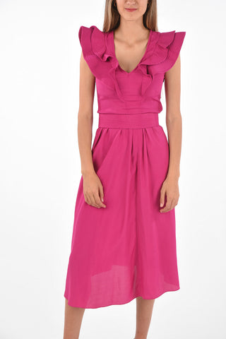 ÉTOILE Belted CORALINE Flared Dress