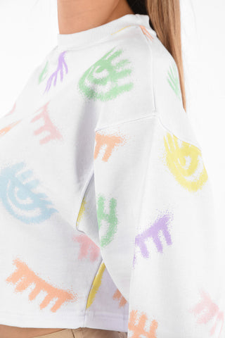 Felpa LOGO MANIA Crop