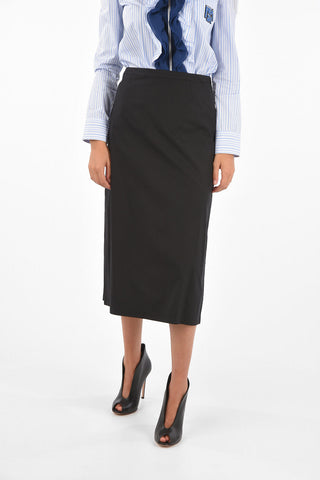 gonna midi con chiusura zip laterale