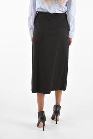 gonna midi con chiusura zip laterale
