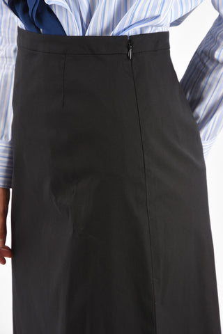 gonna midi con chiusura zip laterale