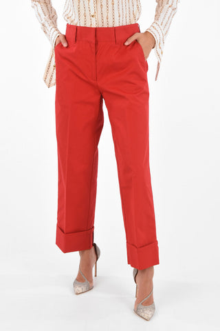 cuffed hem trousers