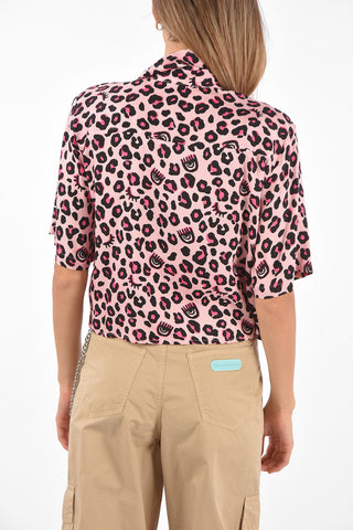 Camicia Box Fit Leopardata  