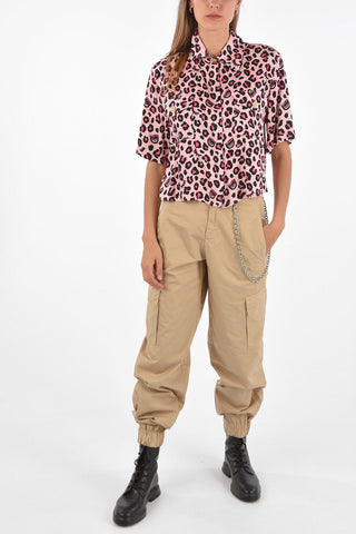 Camicia Box Fit Leopardata  
