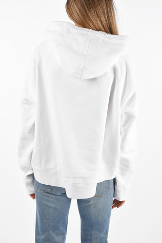 Felpa Hoodie Box Fit Asimmetrica
