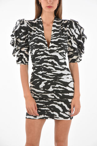 Mini Dress FARAH con Maniche Drappeggiate 