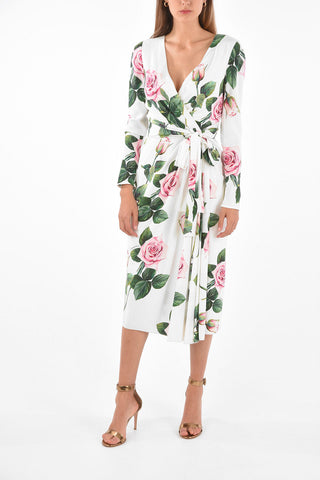 Vestito Drappeggiato con Cintura