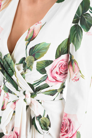 Belted Draped Dress