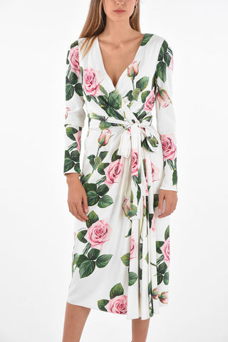 Belted Draped Dress