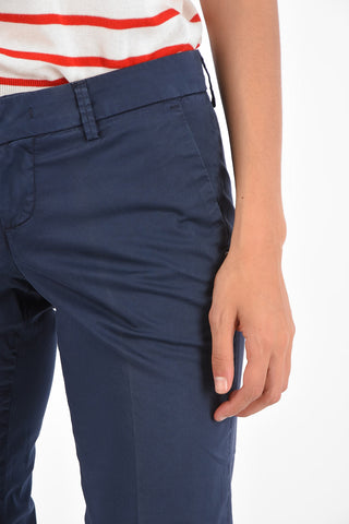 Cuffed Hem Cropped Pants