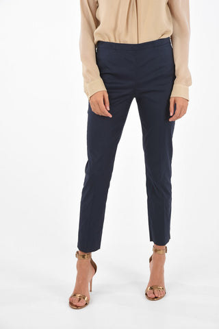 crop Mid-rise waist straight pants