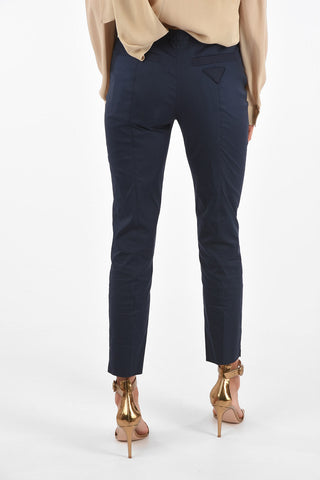 crop Mid-rise waist straight pants