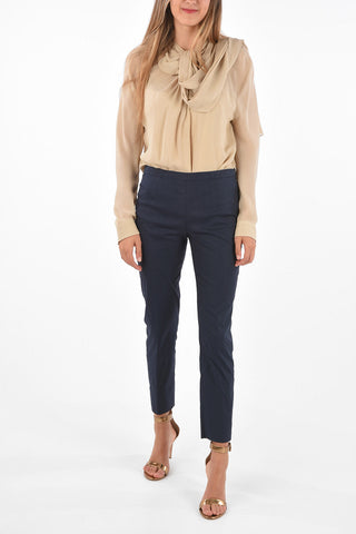 crop Mid-rise waist straight pants