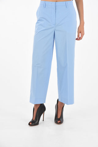 Mid-rise waist straight pants