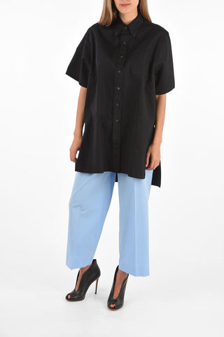 Mid-rise waist straight pants