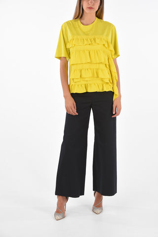 high-rise waist gaucho pants