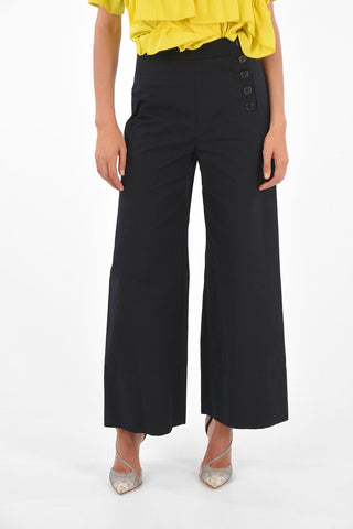 high-rise waist gaucho pants