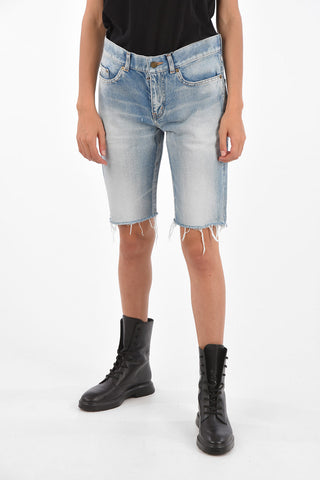 Lightwashed Destroyed Shorts