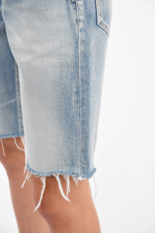 Lightwashed Destroyed Shorts