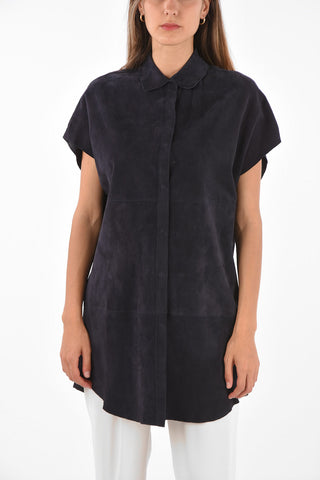 Leather Oversized MASUEDE Shirt
