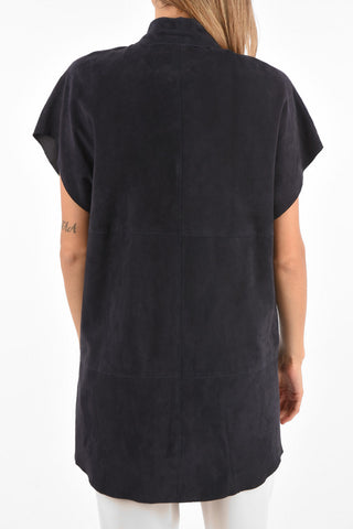 Leather Oversized MASUEDE Shirt