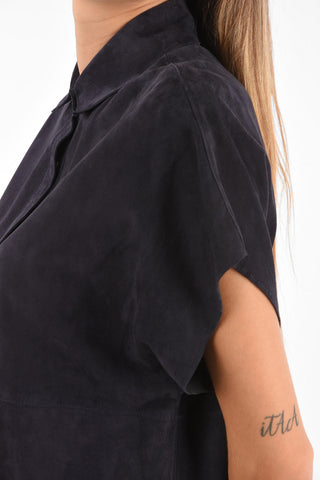 Leather Oversized MASUEDE Shirt
