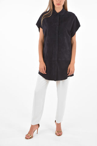 Leather Oversized MASUEDE Shirt