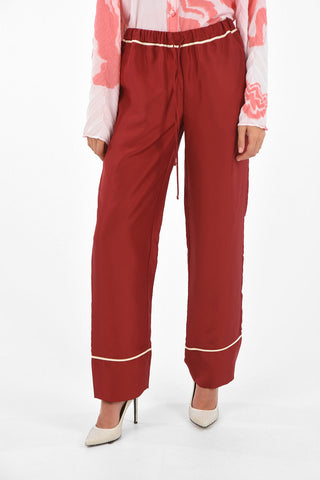 Pantaloni Loose Fit in Seta