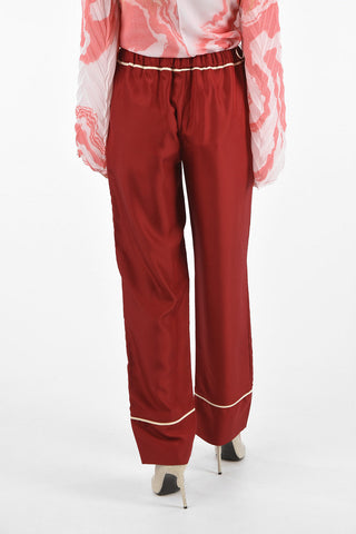 Pantaloni Loose Fit in Seta