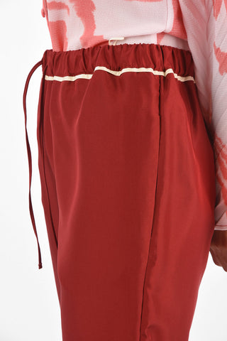 Pantaloni Loose Fit in Seta