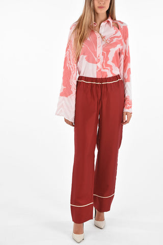 Pantaloni Loose Fit in Seta