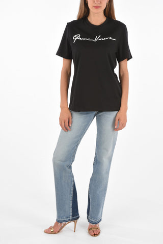 Logo Embroidered Crew-Neck T-Shirt