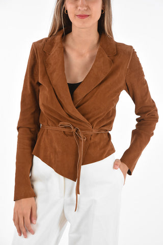 Suede Wrap Jacket