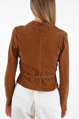 Suede Wrap Jacket