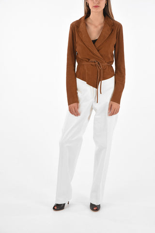Suede Wrap Jacket