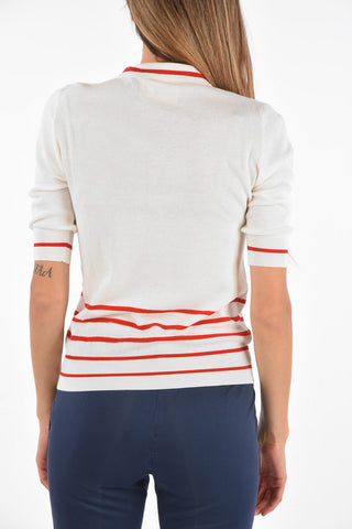 Short Sleeve polo neck Sweater