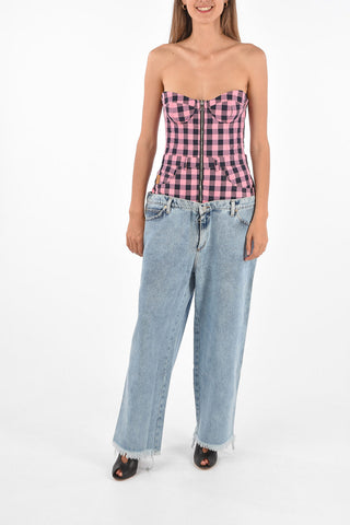 Tuta in Denim con Corsetto
