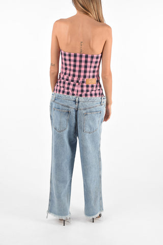 Tuta in Denim con Corsetto