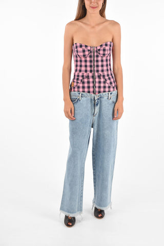 Tuta in Denim con Corsetto
