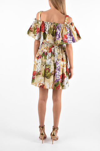 Floral Off Shoulder Mini Dress
