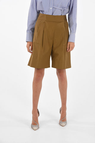 shorts a vita alta con elastico in vita