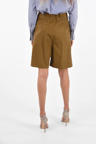 shorts a vita alta con elastico in vita