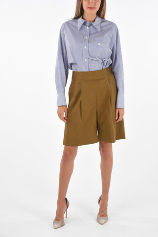 shorts a vita alta con elastico in vita