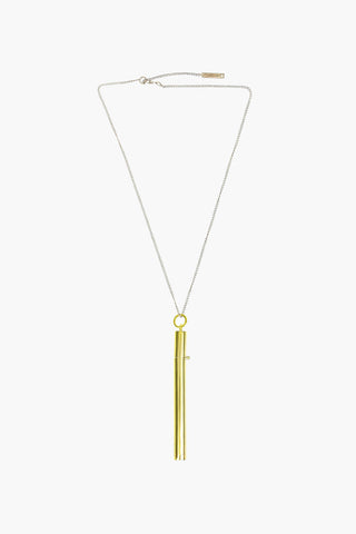 Collana In Argento CIG CASE con Pendente a Cilindro