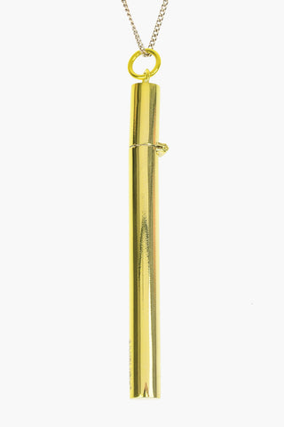 Collana In Argento CIG CASE con Pendente a Cilindro