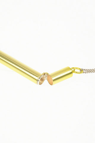 Collana In Argento CIG CASE con Pendente a Cilindro