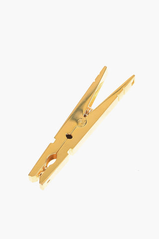 Gold-toned NOBO CLIP Single Earring in Clothespin Shape